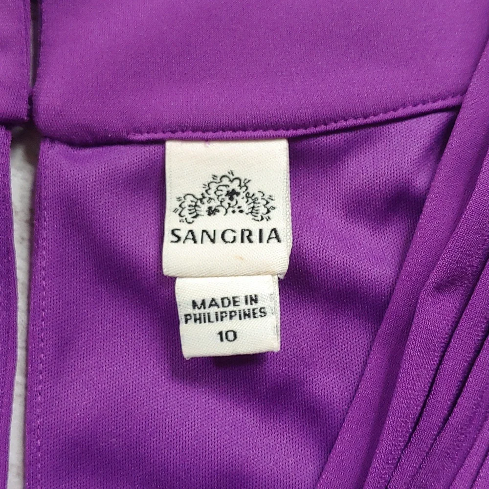NWT Signature by Sangria Purple Maxi Dress - Picture 5 of 12